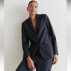 Jenni Kayne NEW Women’s Brentwood Blazer‎ Navy Blue Wool Blend Size 10